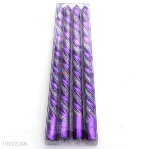 4PC Purple screw thread candles