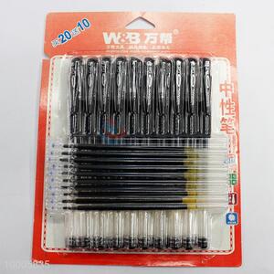 （0.5mm）Black Ink Gel Pens&Gel Ink Pen Refills Set