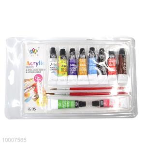 Wholesale 10-color 12ML Bottle Acryl Color Paint Set