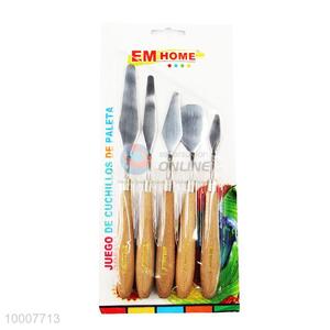 Wholesale 5PCS Wood Handle Palette Knifes Set