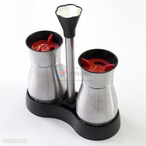 Wholesale 2PCS Red Household Stainless Steel Cruet/Kitchenware