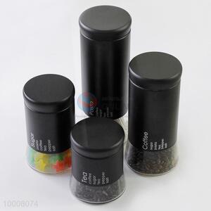 Wholesale High Quality Black 4PCS Stainless Steel Seal Pot/Bottle