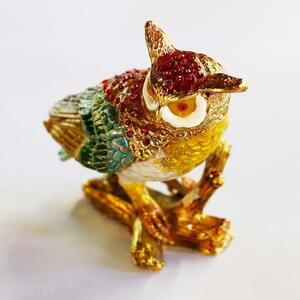 Wholesale Exquisite Night Owl Plated Jewel Case/Box