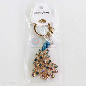 Wholesale The Peacock Spreads Its Tail Magnificent Exquisite Plated Key Ring