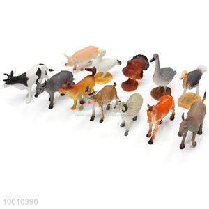 Hot sale 12pcs farm animal toy set