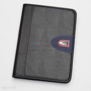 PU leather zipper notebook with calculator
