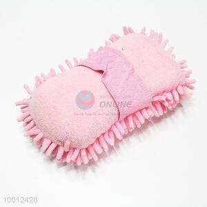Wholesale Pink Chenille Spong Cleaning Brush