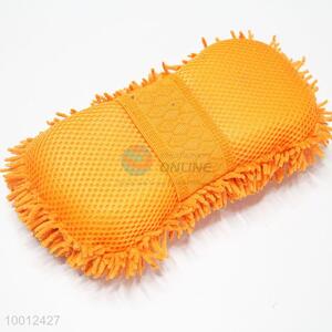 Wholesale Competitive Orange Coral Fleece Spong Cleaning Brush