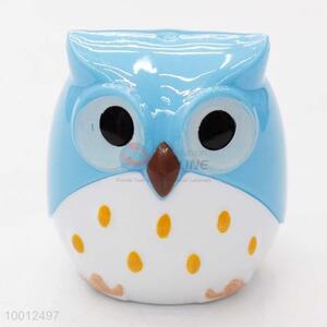 Blue Owl Shaped Animal Pencil Sharpener School Supplies