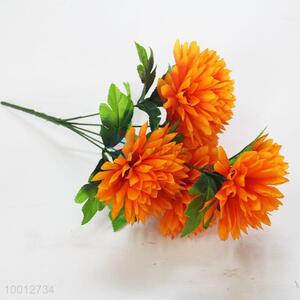 Wholesale Orange Hydrangea Artificial Flower For Decoration