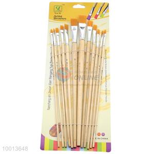 Wholesale All Kinds Wood Handle Drawing Pen/Artist Brush Set