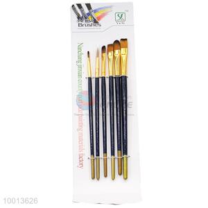 Wholesale 6 Pieces Wood Handle Drawing Pen/Artist Brush Set