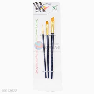 Wholesale 3 Pieces Wood Handle Drawing Pen/Artist Brush Set