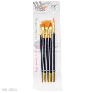 Wholesale 5 Pieces All Kinds Wood Handle Drawing Pen/Artist Brush Set