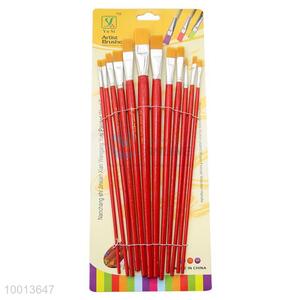 Wholesale All Kinds Red Handle Drawing Pen/Artist Brush Set