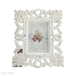 Wholesale Houseware White Carved Wooden Photo Frame/Picture Frame