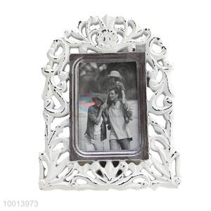 Wholesale White Carved Wooden Photo Frame/Picture Frame For Decoration