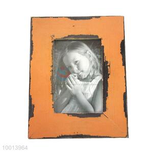 Wholesale Orange Wooden Photo Frame/Picture Frame