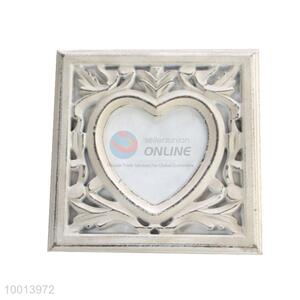 Wholesale White Carved Heart Wooden Photo Frame/Picture Frame