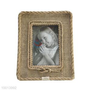 Wholesale Cloth Decoration Wooden Photo Frame/Picture Frame