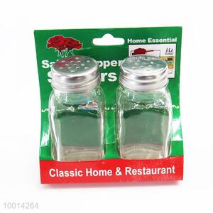 Wholesale 2Pieces Square Classic Home&Restaurant Condiment Bottle