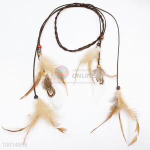 Feather Decoration Long Braid for Hair Decoration Hair Accessories