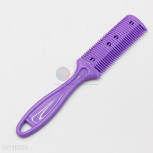 Purple Plastic Hair Comb Knife Tools