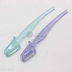 Wholesale 1 Piece Clear Plastic Eyebrow Shaver