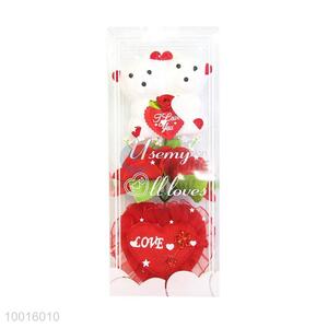 Wholesale Rose Artificial Flower with White LOVE Heart&Bear For Wedding