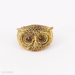 Fashion Owl Shaped Ring with Crystal
