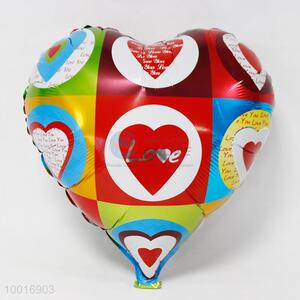 Colorful loving heart shape balloon