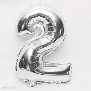 Good quality number 2 foil balloon