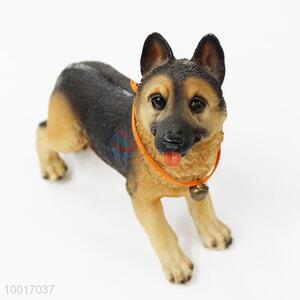 Wholesale Resin Dog Model with Bell Collar