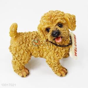 Best Quality Resin Teddy Dog Model for Decoration