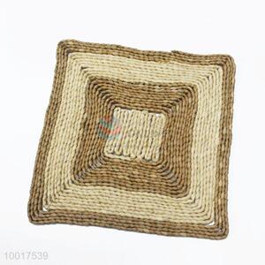 Wholesale Durable Straw Woven Square Table Mat