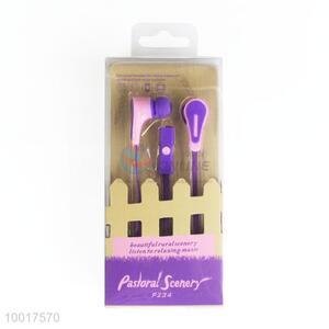 Lovely Lound Bass Pink&Purple Earphone For Fashion Girl