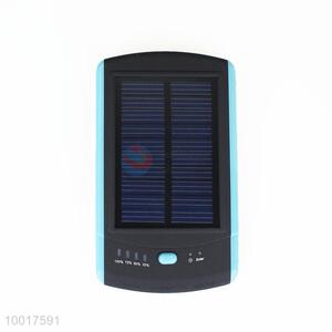 Portable Blue 6000mAh Solar Power Bank