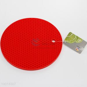 Round silicone honeycomb placemat