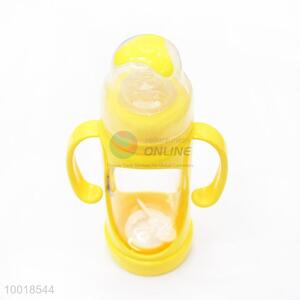 High Quality Yellow Glass Baby Feeding-bottle
