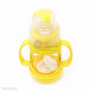 Yellow Glass Baby Feeding-bottle