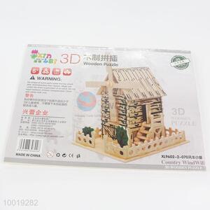 3D House Wooden Jigsaw Puzzle Game for Kids