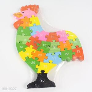 Eco-friendly Wood Cock Puzzle Educational Toys