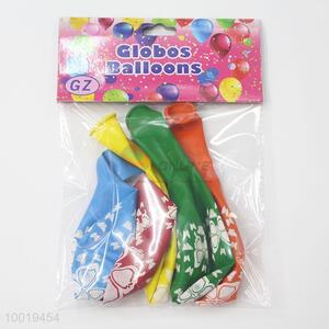 5pcs/bag No.8 Colorful Butterfly Printed Globs Balloons for Party Decoration