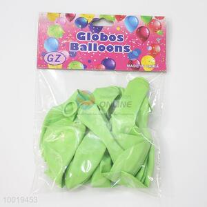 10pcs/bag Latex Green Round No.8 Globs Balloons for Party Decoration