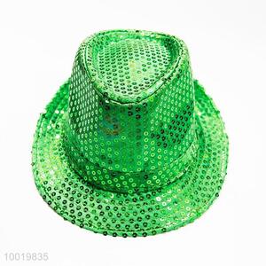 Fashion Green Sequin Jazz Party Hat