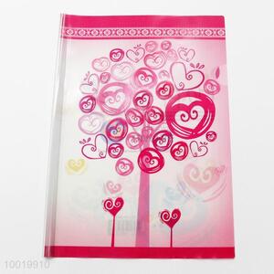 A4 Eco-frindly Pipe File with Pink Love Tree Pattern