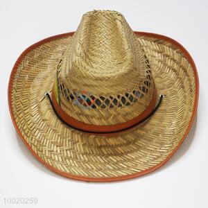 High Quality Cowboy Style Straw Hat for Holiday
