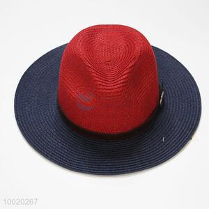 Color Matching Fashion Cowboy Style Straw Hat