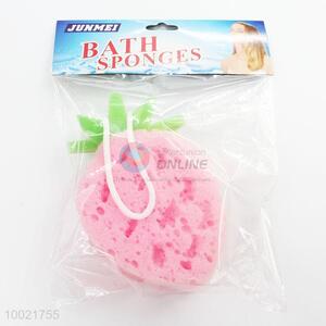 Wholesale Pink Strawberry Bath Sponge/Fruit Shaped Bath Sponge