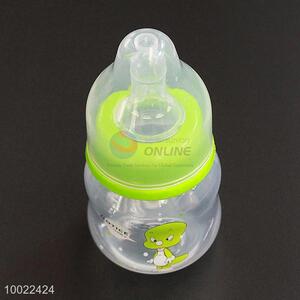 60ml l Cute Green Feeding-bottle with Cartoon Pattern, Milk Baby Feeding Silicone Nipple PC Bottle